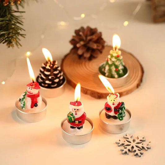 Happy Christmas Mini Candle 3pc set