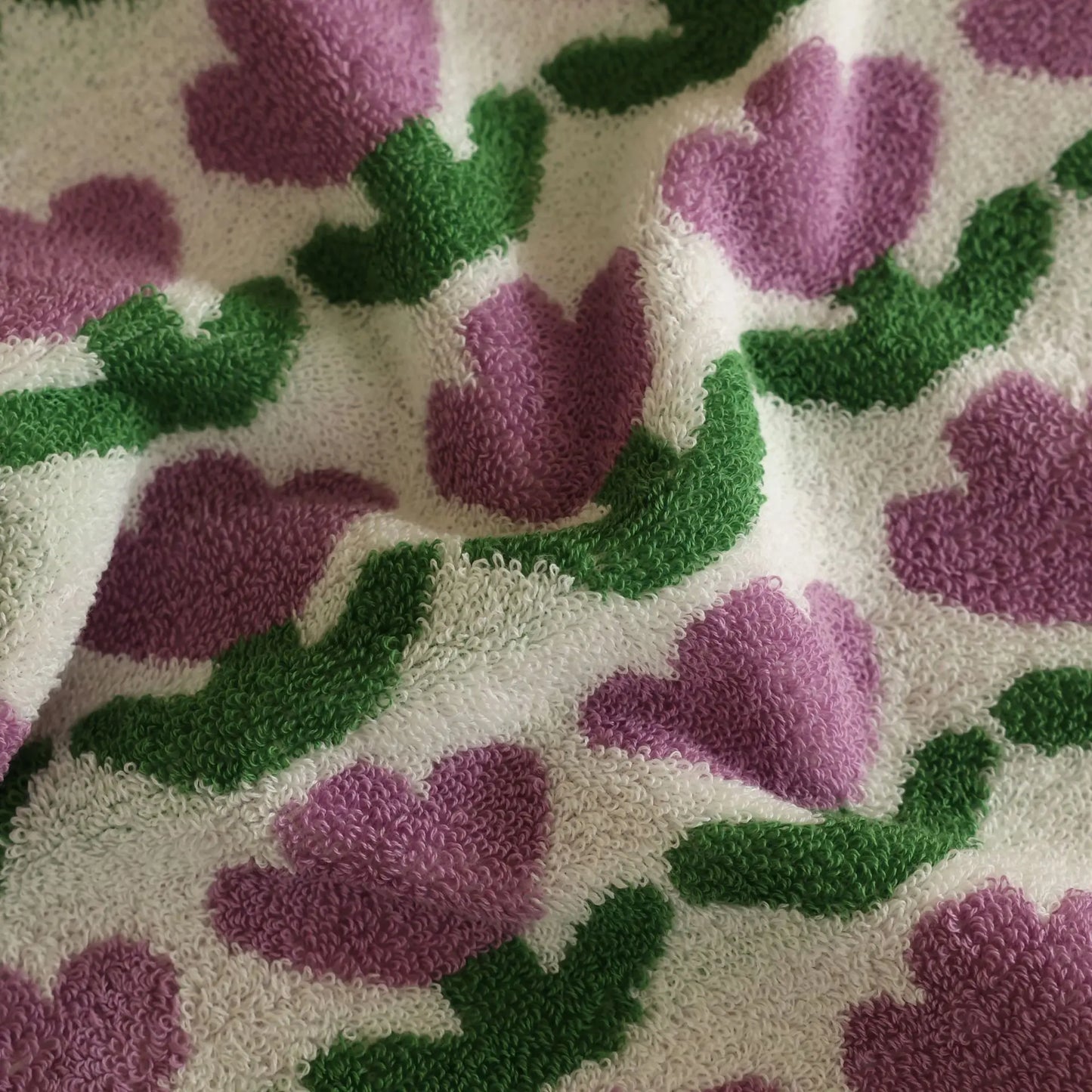 Cute Tulip Pattern Towel