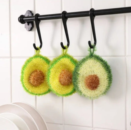 Cute Avocado Susemi Scouring Pad