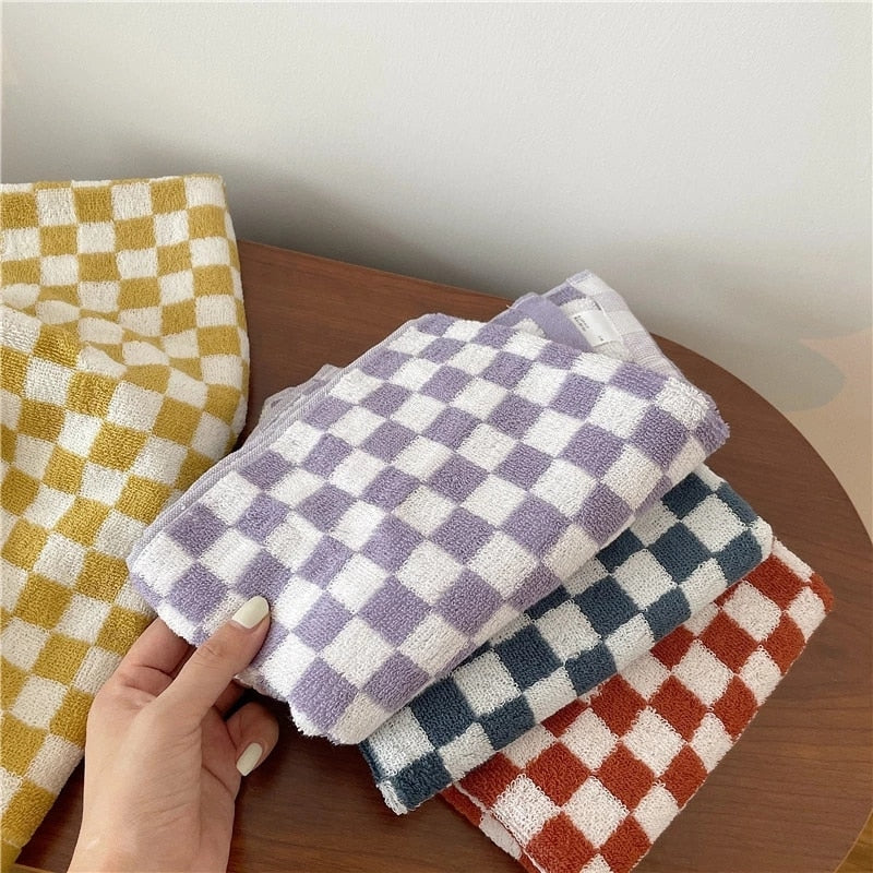 Retro Checkerboard Towel