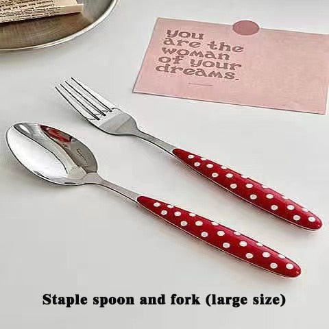 Red Polka Dot Cutlery