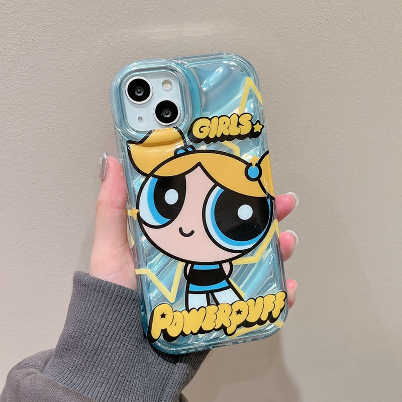 Cute Power Girls iPhone Case with Sunglasses Phone grip