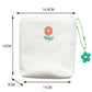 Cute Flower mini Canvas Storage Bag