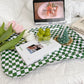 Retro Checkerboard Bed Lazy Table