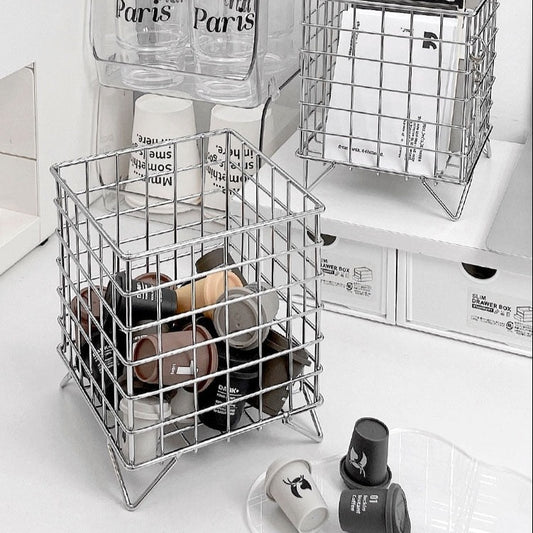 Mini Desktop Basket Storage