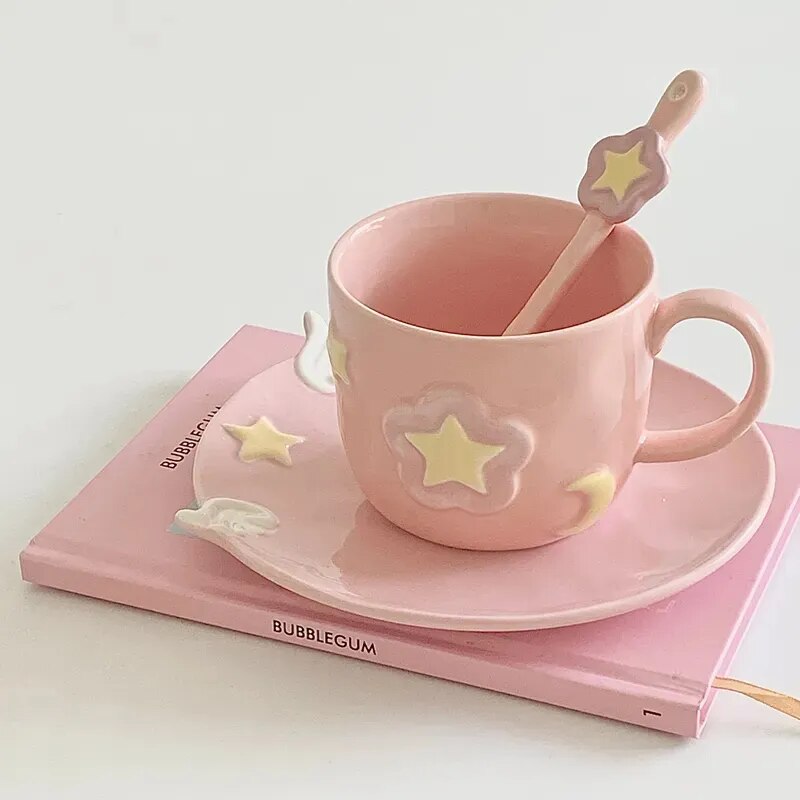 Cute Pink Star Dinnerware