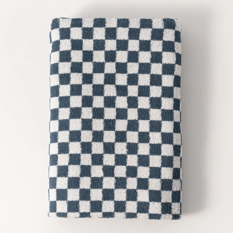 Retro Checkerboard Towel