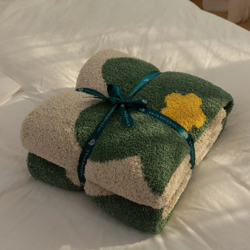 Daisy Flower Sofa Blanket