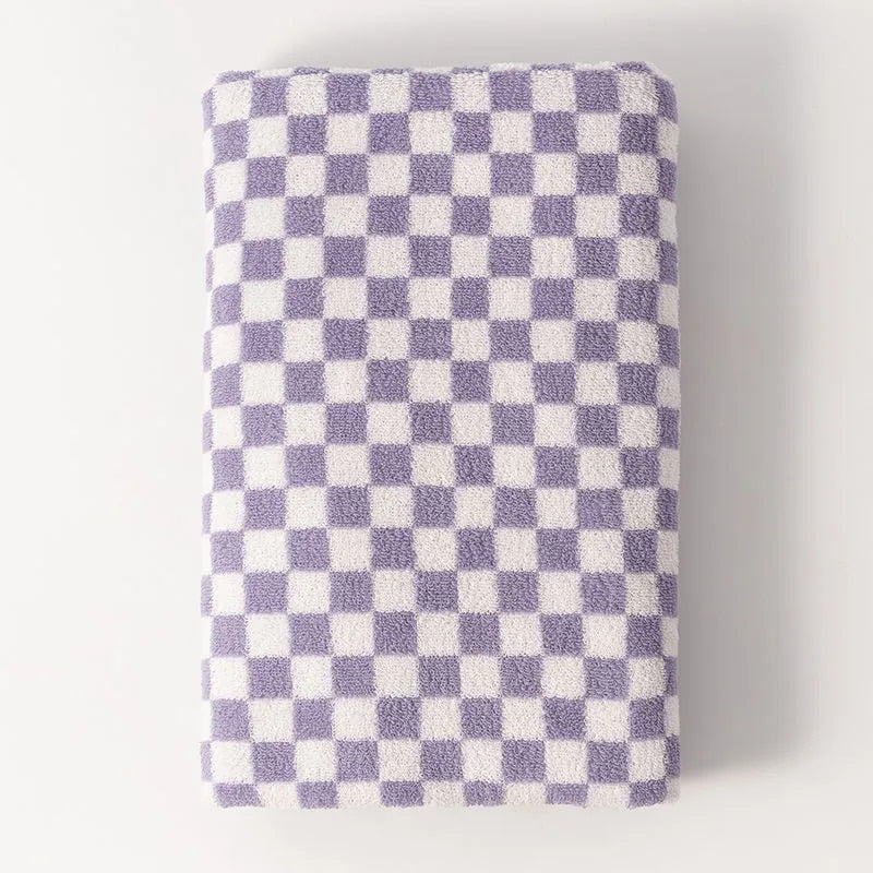 Retro Checkerboard Towel