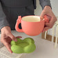 Kawaii Victory Peach Mug With Saucer