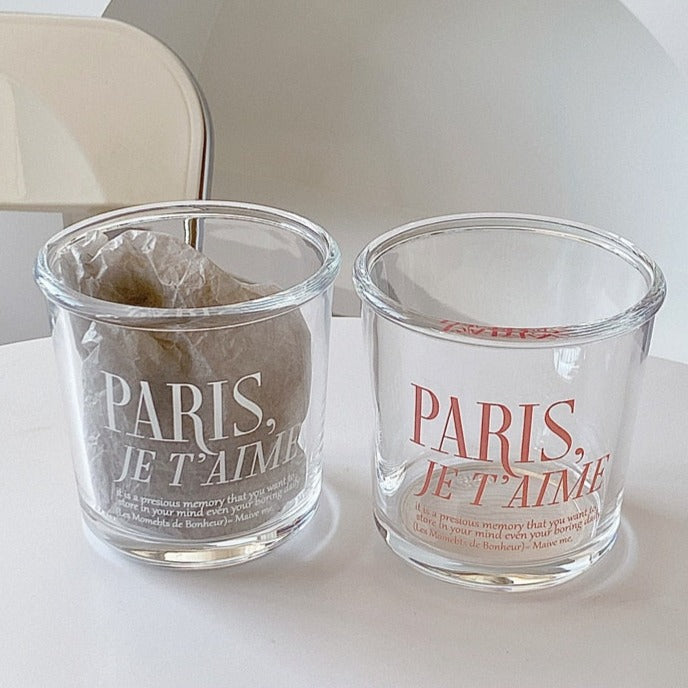 Je t'aime Glass Cold Cup