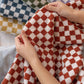 Retro Checkerboard Towel