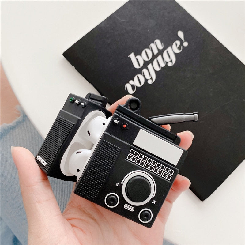 Cute Cassette Player AirPods Case