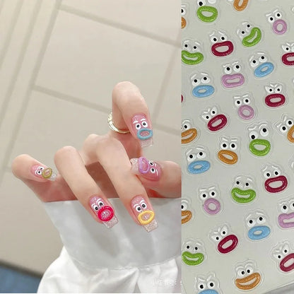 Big Mouth Monster Nail Stickers