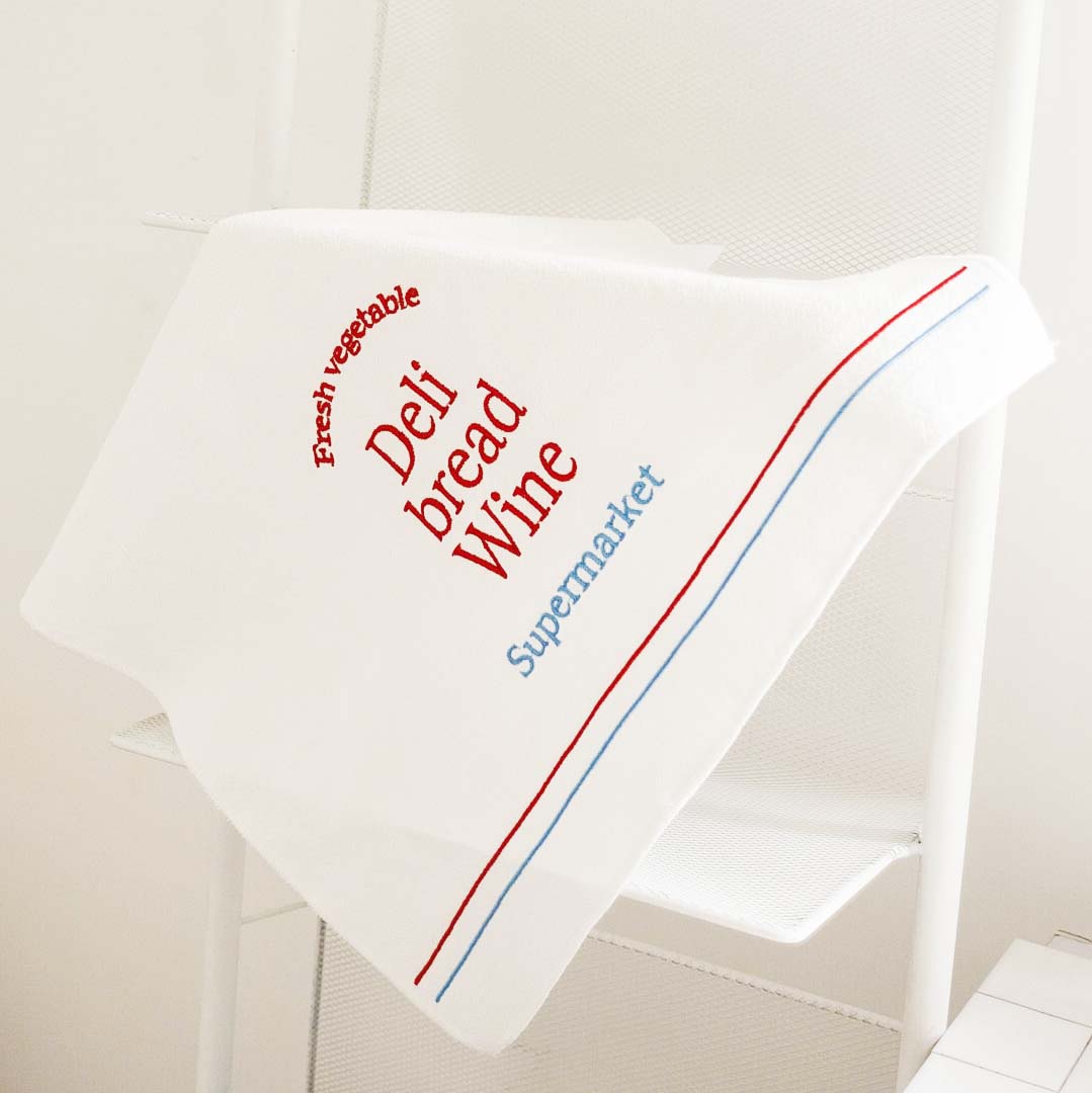 Retro Supermarket Letter Cloth Napkin