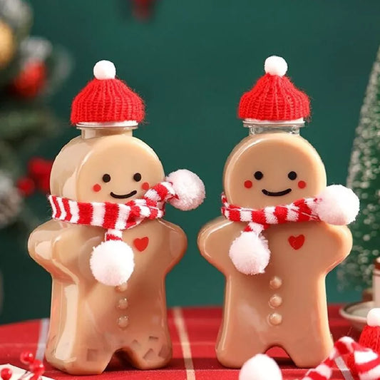 Christmas Gingerbread Man Drink Bottle