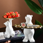 Cute Bear Sculpture Storage Decor Tray