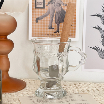 Retro Goblet Handle Glass Cup