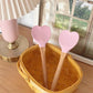 Lovely Pink Love Silicone Spatula