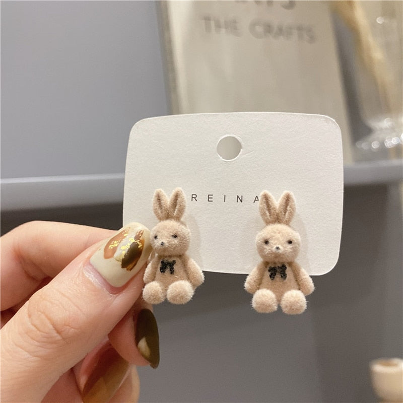 Cute Bunny Stud Earrings