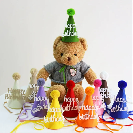 Rainbow color Birthday Hat