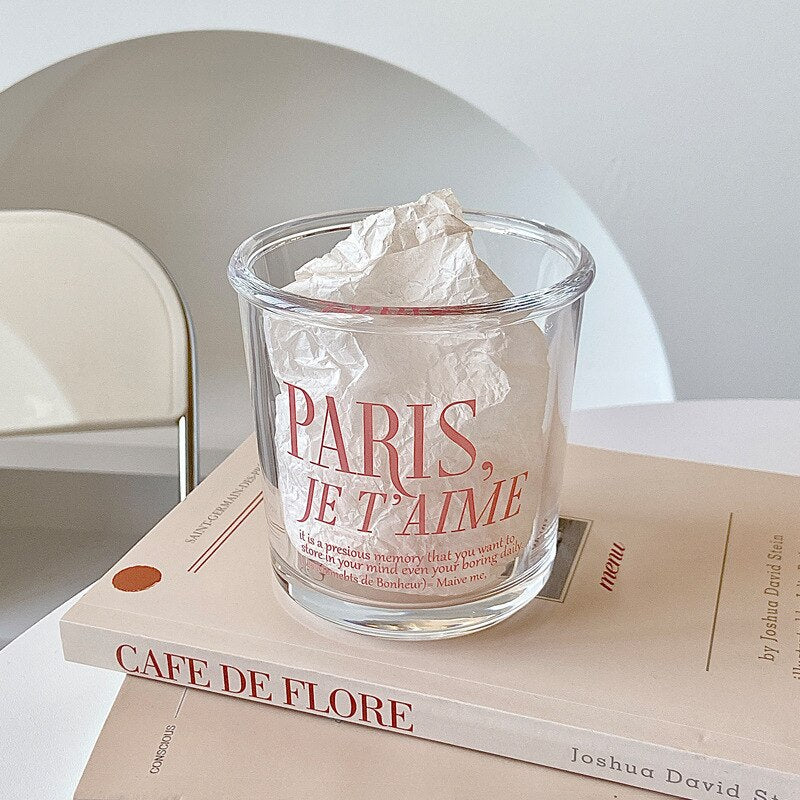 Je t'aime Glass Cold Cup