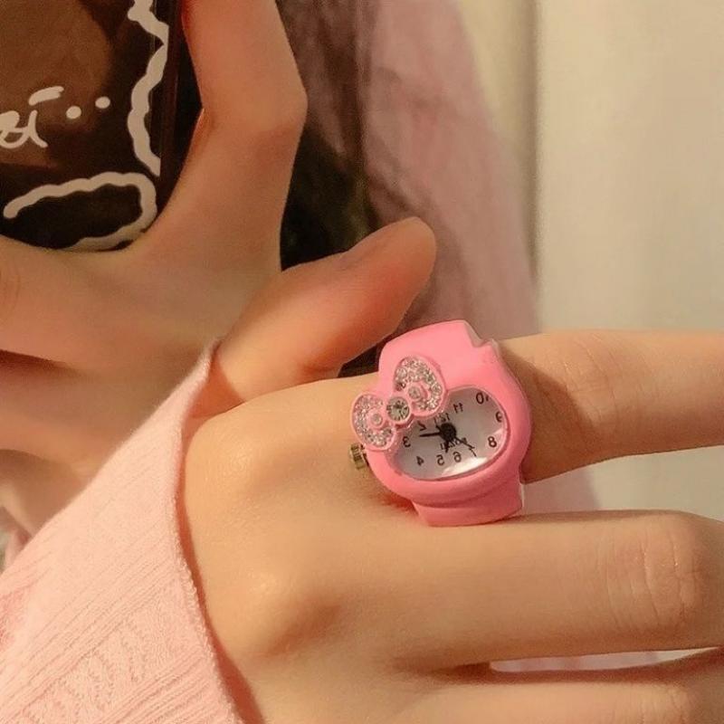 Lovely Kitty Watch Ring