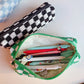 Retro Checkered Pencil Case