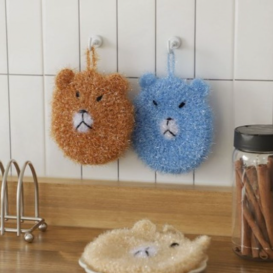 Cute Bear Bro Dish Cloth Susemi set