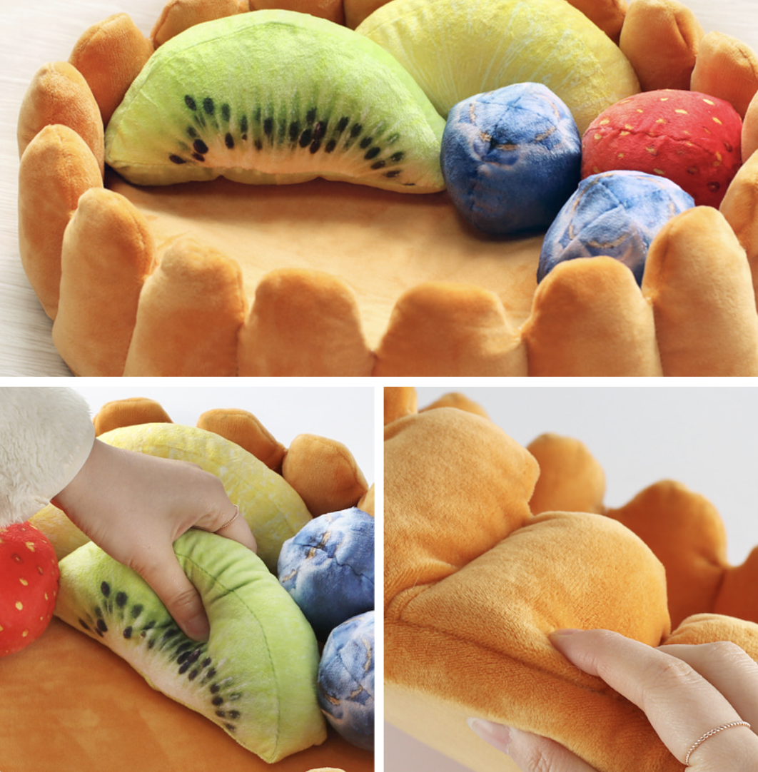 Cute Fruit Tart Pet Bed Sleep Pillow