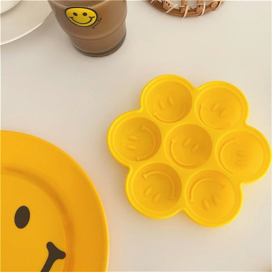 7 Holes Smiley Face Ice Cube Mold