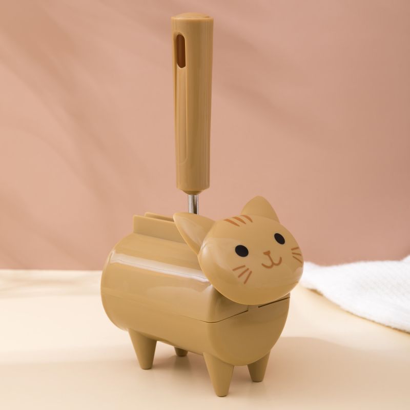 Cute Cat Dust Remover Pet Hair Lint Roller with Holder