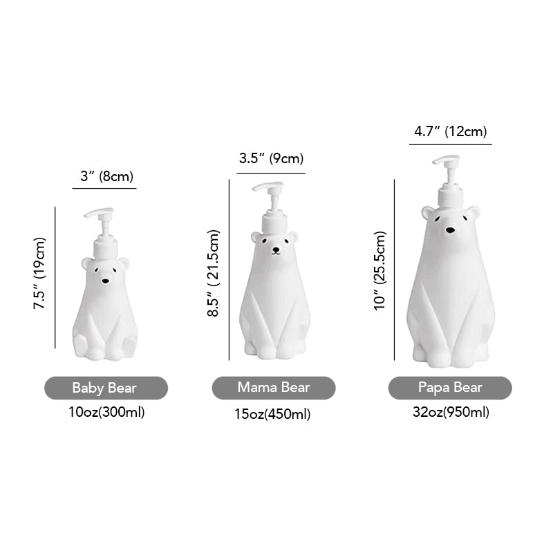 Cute Polar Bear Liquid Dispenser Bottle