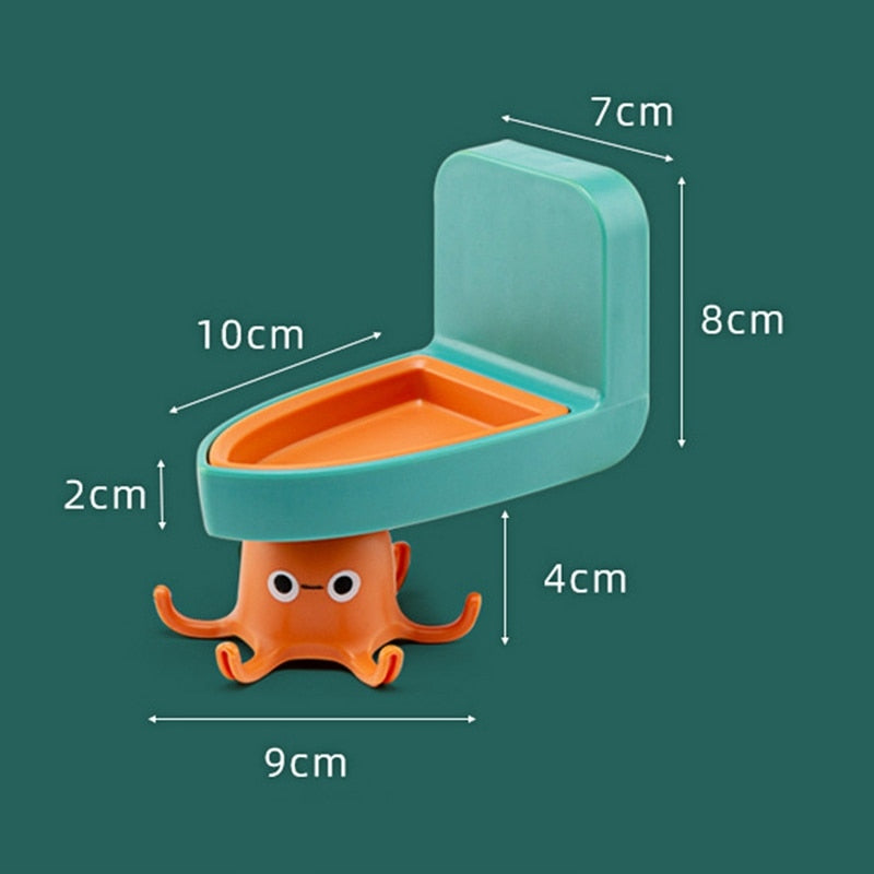 Cute Octopus Wall-mounted Storage Hook Keys Holder