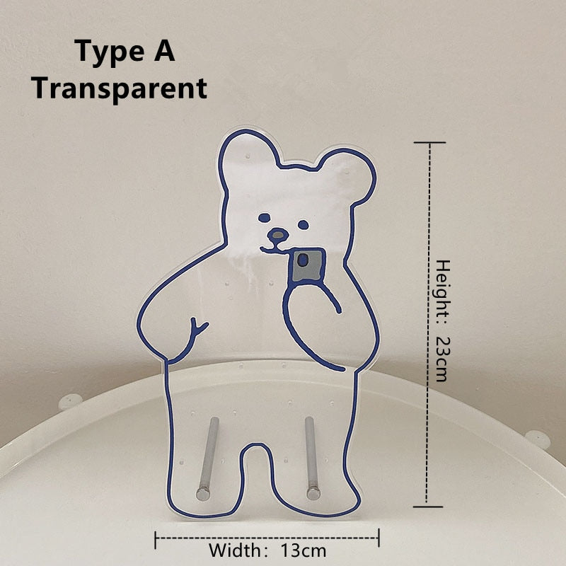 Cute Acrylic Bear Jewelry Display Stand Rack