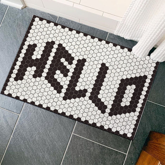 Cute Mosaic Tile style Entrance Doormat