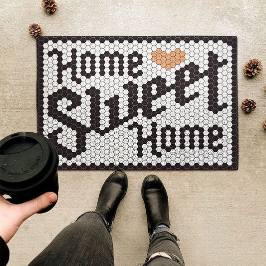 Cute Mosaic Tile style Entrance Doormat
