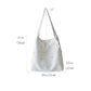 Cute Daisy Crochet Canvas Tote Bag