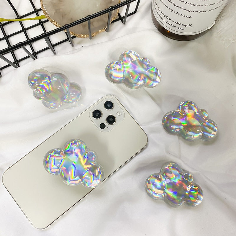 K-Style Holographic Cloud Phone Grip Holder