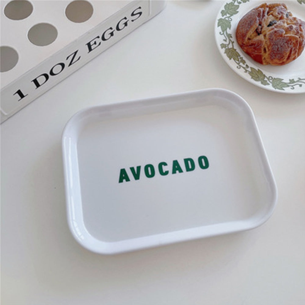 Simple Letter Breakfast Tea Tray