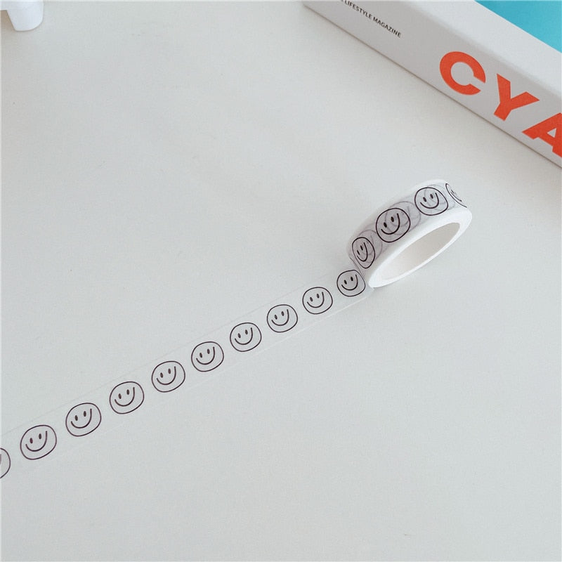 Cute Happy Face Journal Decor Tape