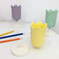 Lovely Pastel Tulip Pen Holder