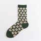 Cute Funky Retro Daisy Socks