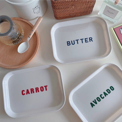 Simple Letter Breakfast Tea Tray