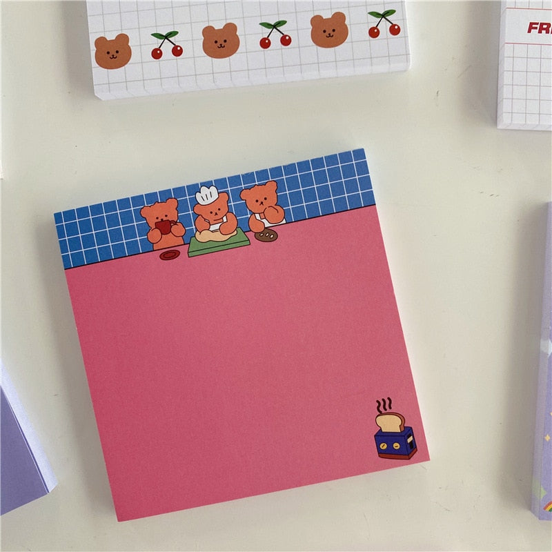 50 Sheets Cute K-style Planner Sticky Notepad