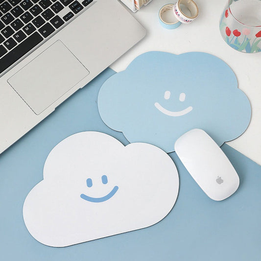 Cute Smiley Cloud Mouse Pad