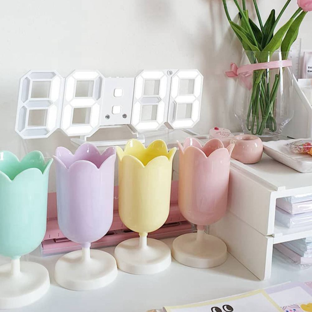 Lovely Pastel Tulip Pen Holder