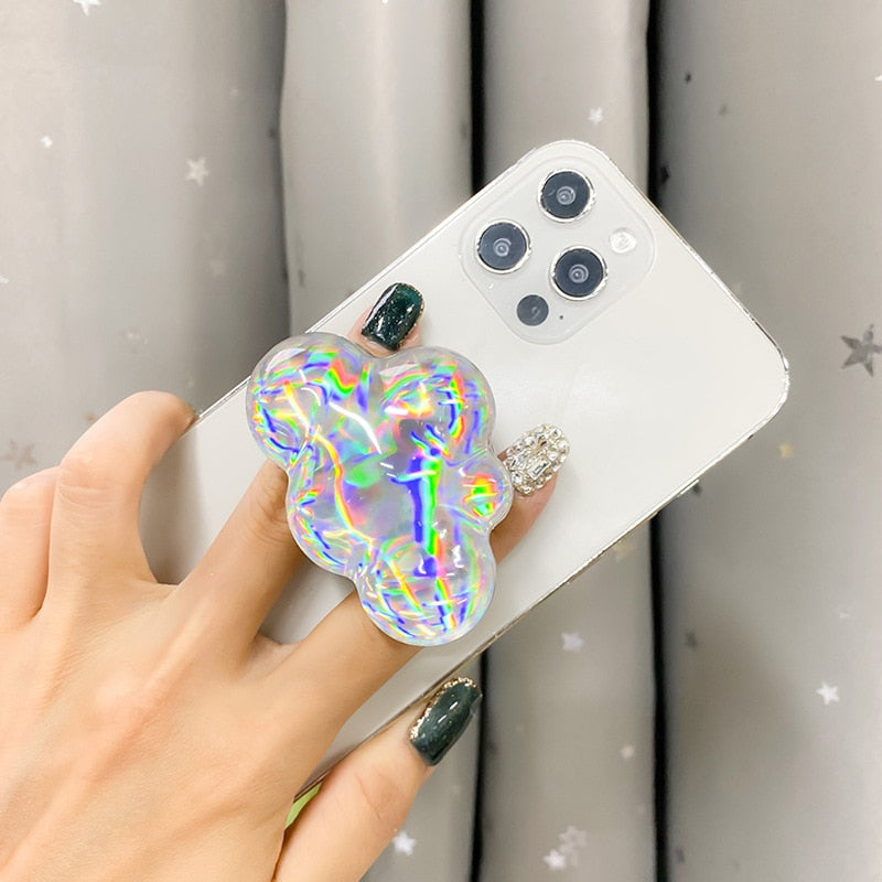 K-Style Holographic Cloud Phone Grip Holder