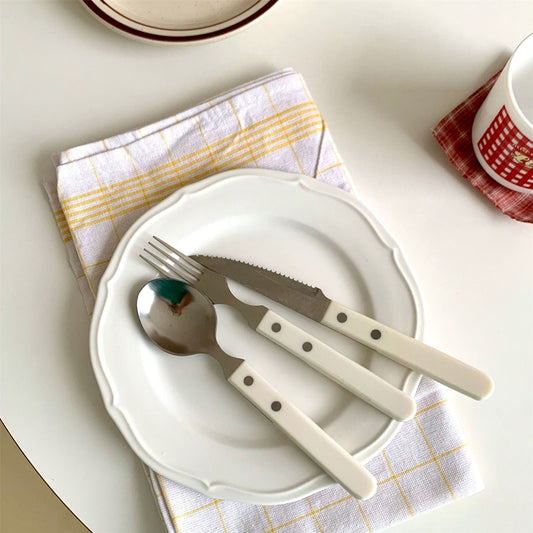 Ivory White Western Cutlery