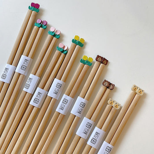 Cute K-style Bear Flower Chopsticks